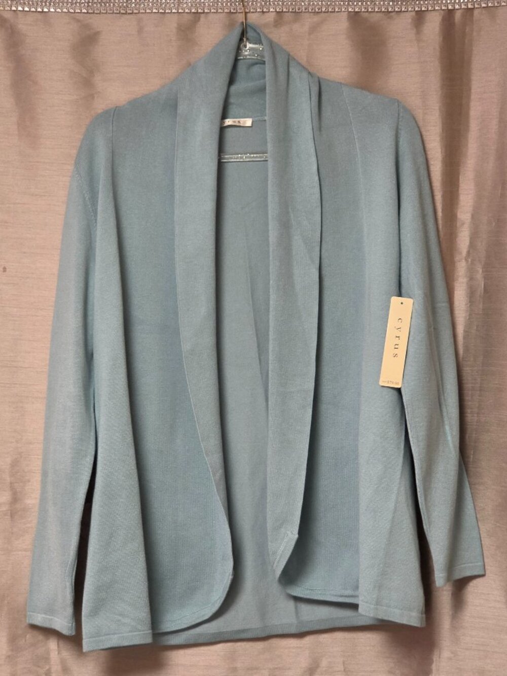 Cyrus NYC Womens Sage / Mint Heather Cardigan Size Large NWT MSRP $79